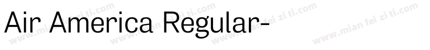 Air America Regular字体转换